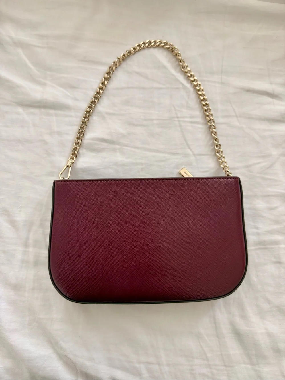 Kate Spade Burgundy Chain-Handle Shoulder Bag